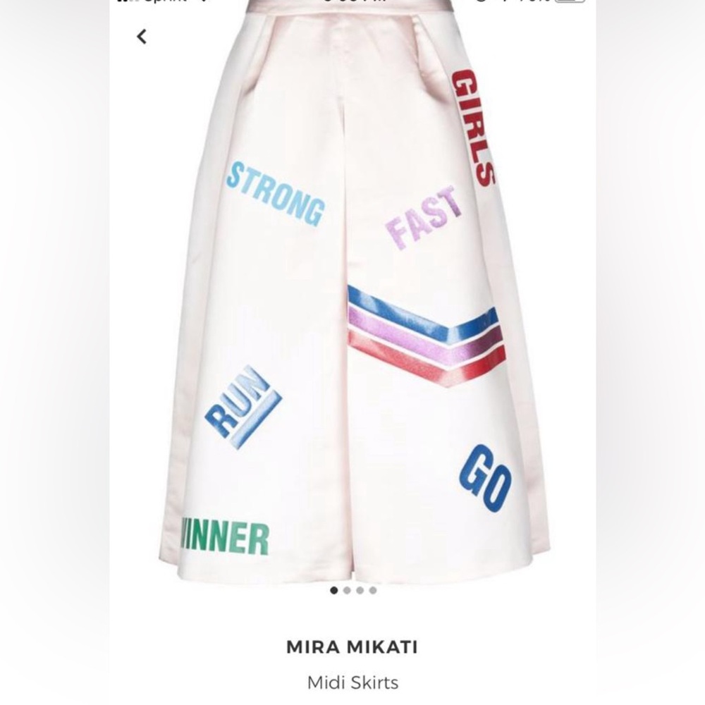 Mira Mikati Blush Pink Skirt